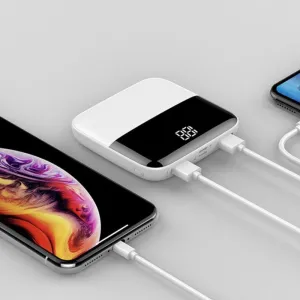 Color: WHITE - Mini-Max Powered Charger for Smart Phones and Tablets