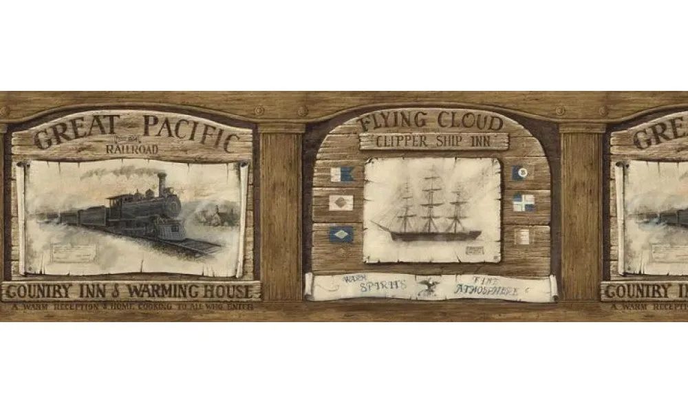 Country AW77358 Wallpaper Border