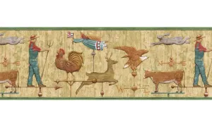 Country B7109AFR Wallpaper Border