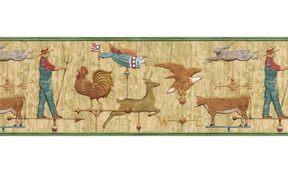 Country B7109AFR Wallpaper Border