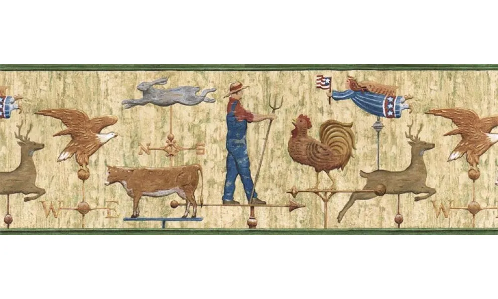 Country B7110AFR Wallpaper Border