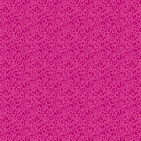 Country Fresh Garden Gate Raspberry Magenta Pink Fabric 1162-E