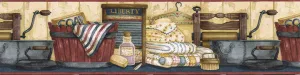 Country Laundry Room ACS59017B Wallpaper Border