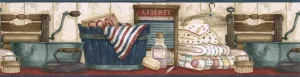 Country Laundry Room ACS59018B Wallpaper Border