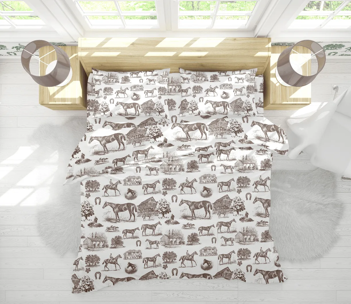 COUNTRY LIVING DUVET IN ESPRESSO