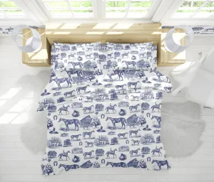 COUNTRY LIVING DUVET IN NAVY