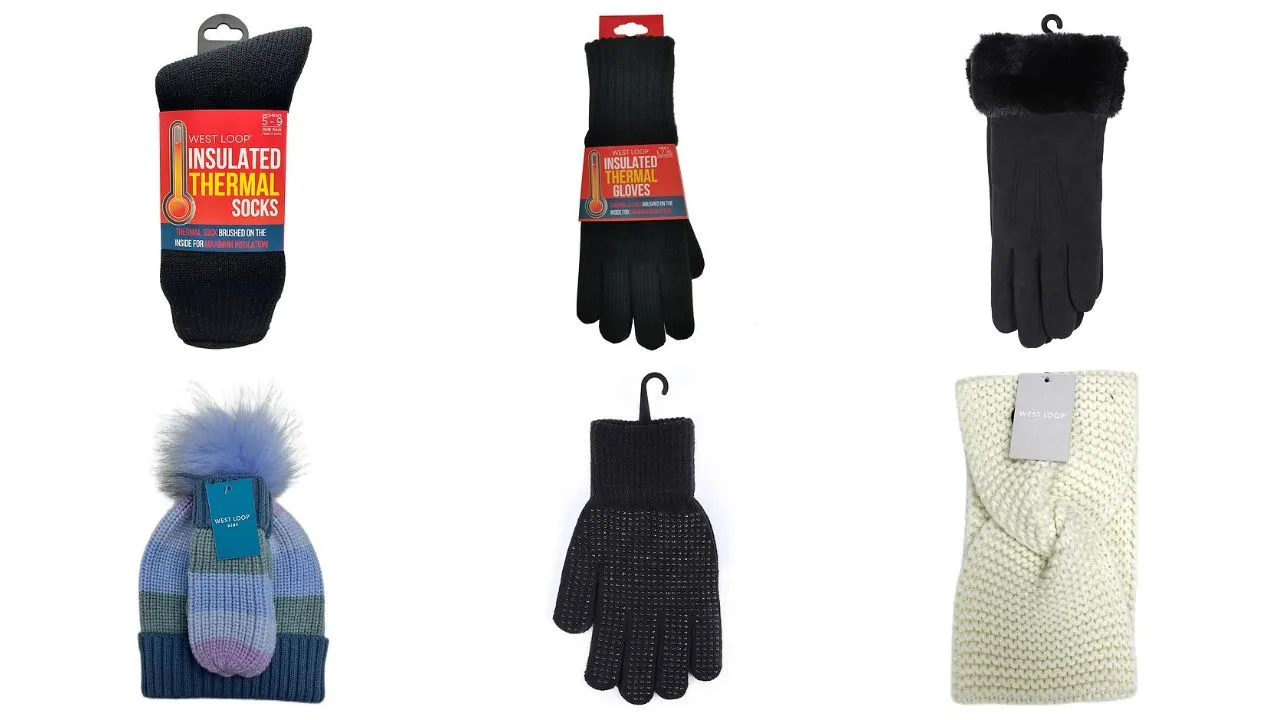 🧤Cozy Up with West Loop: Hat, Gloves & More Winter Set Lot #4890 - (355 units)