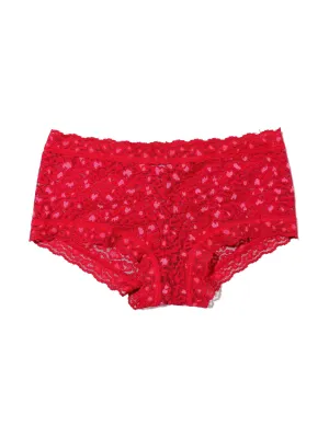 Cross Dyed Leopard Boyshort Berry Sangria Sale
