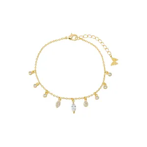CZ Shaker Multi Charm Bracelet