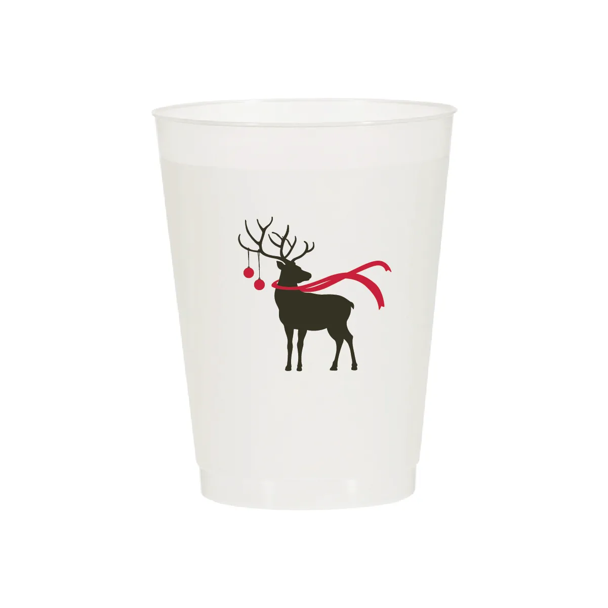 Deer Wearing a Scarf Cups