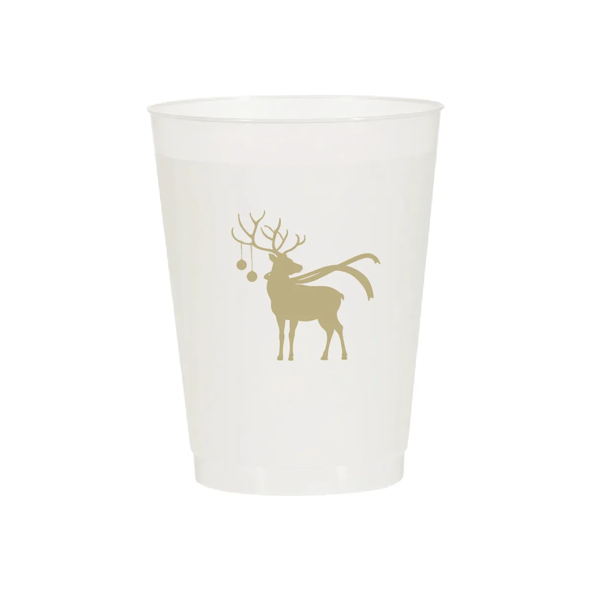 Deer Wearing a Scarf Cups