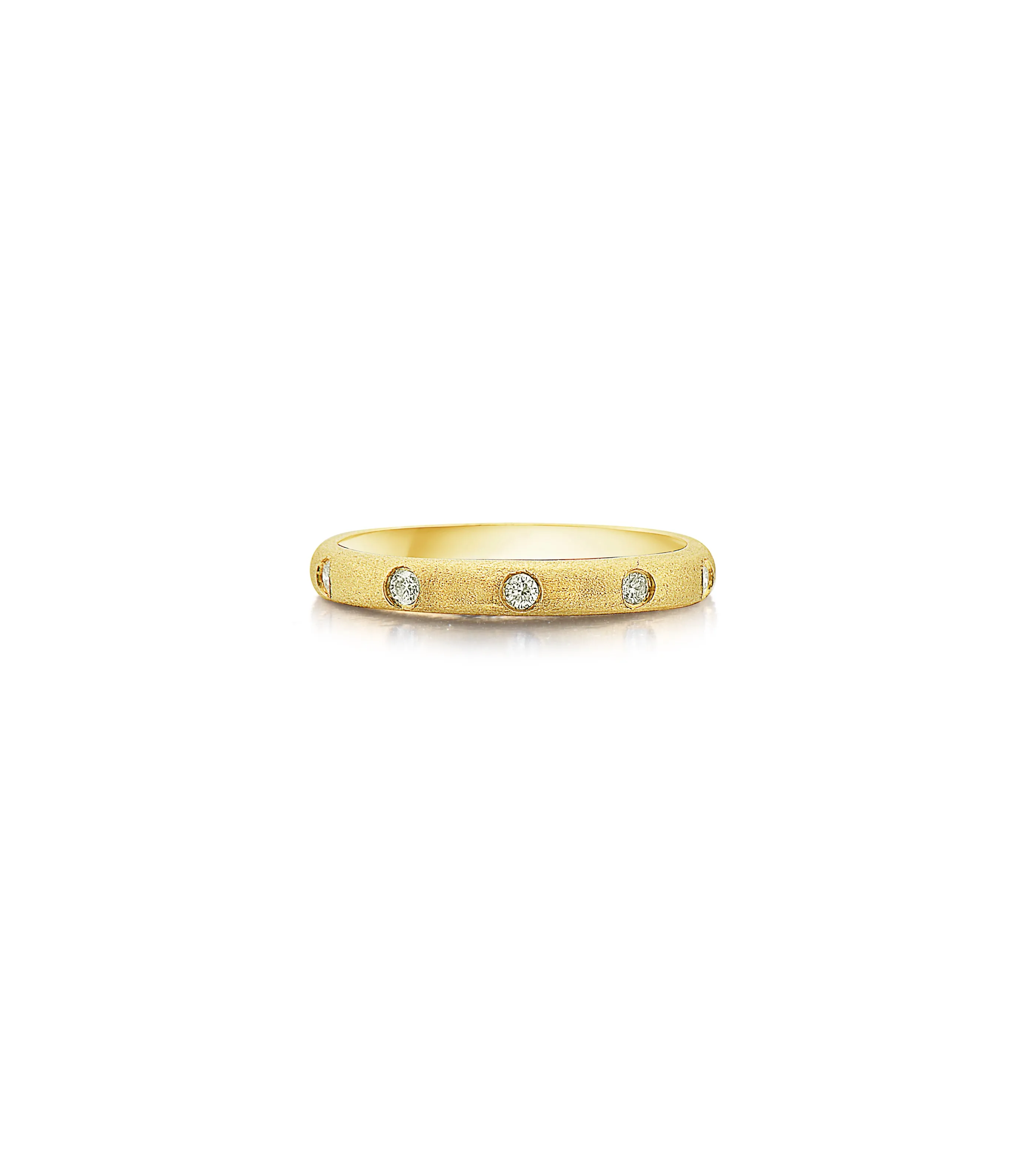 Diamond 5 Stone Flush Band