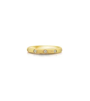 Diamond 5 Stone Flush Band