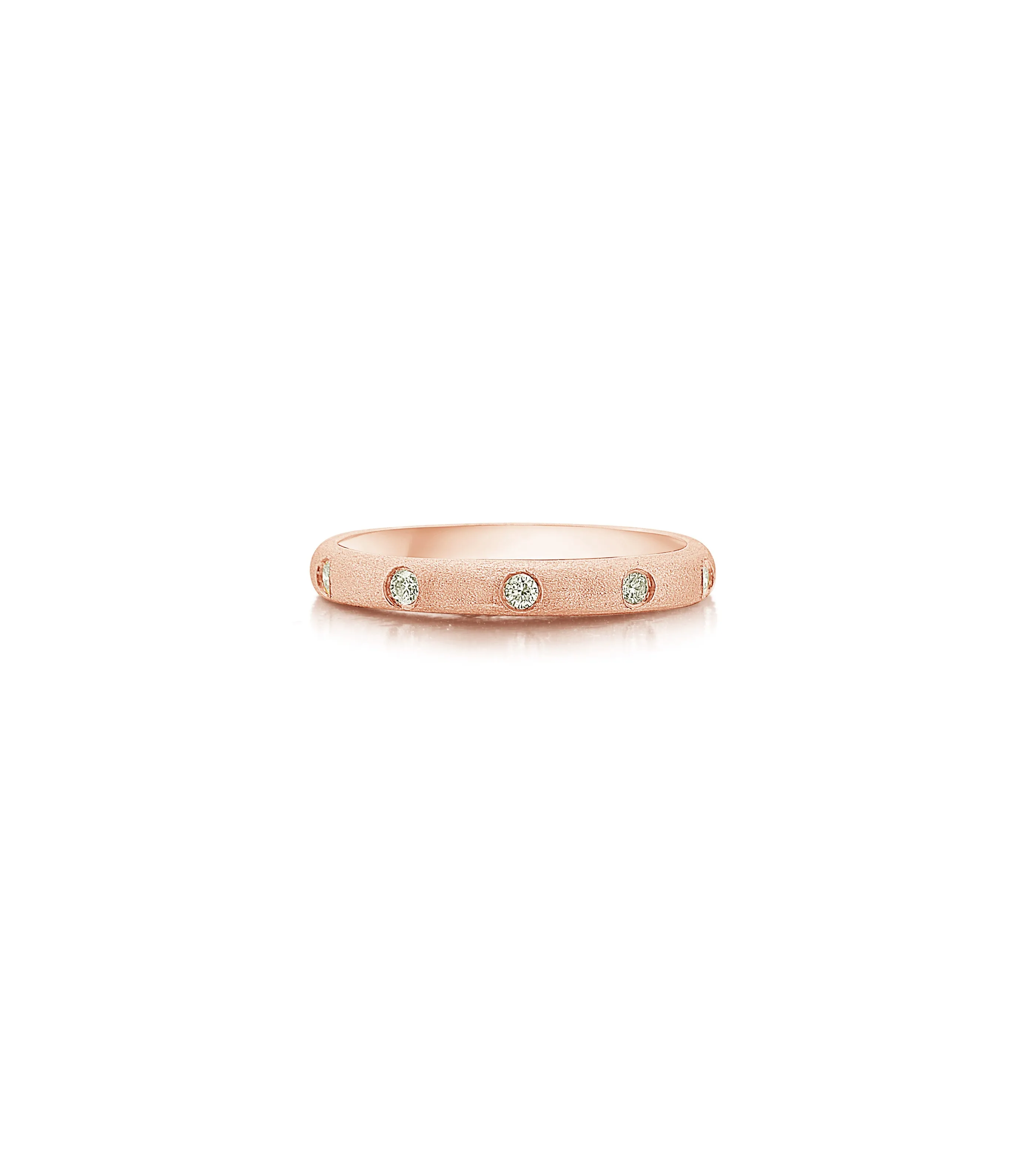 Diamond 5 Stone Flush Band