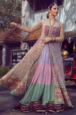 Elegant Multi Color Bridal Lehnga for Wedding #Y6001