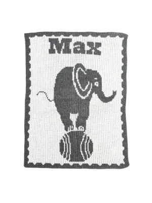 ELEPHANT ON BALL STROLLER BLANKET