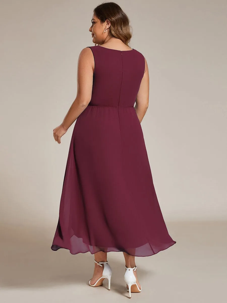 Esme sleeveless mother of bride/groom dress