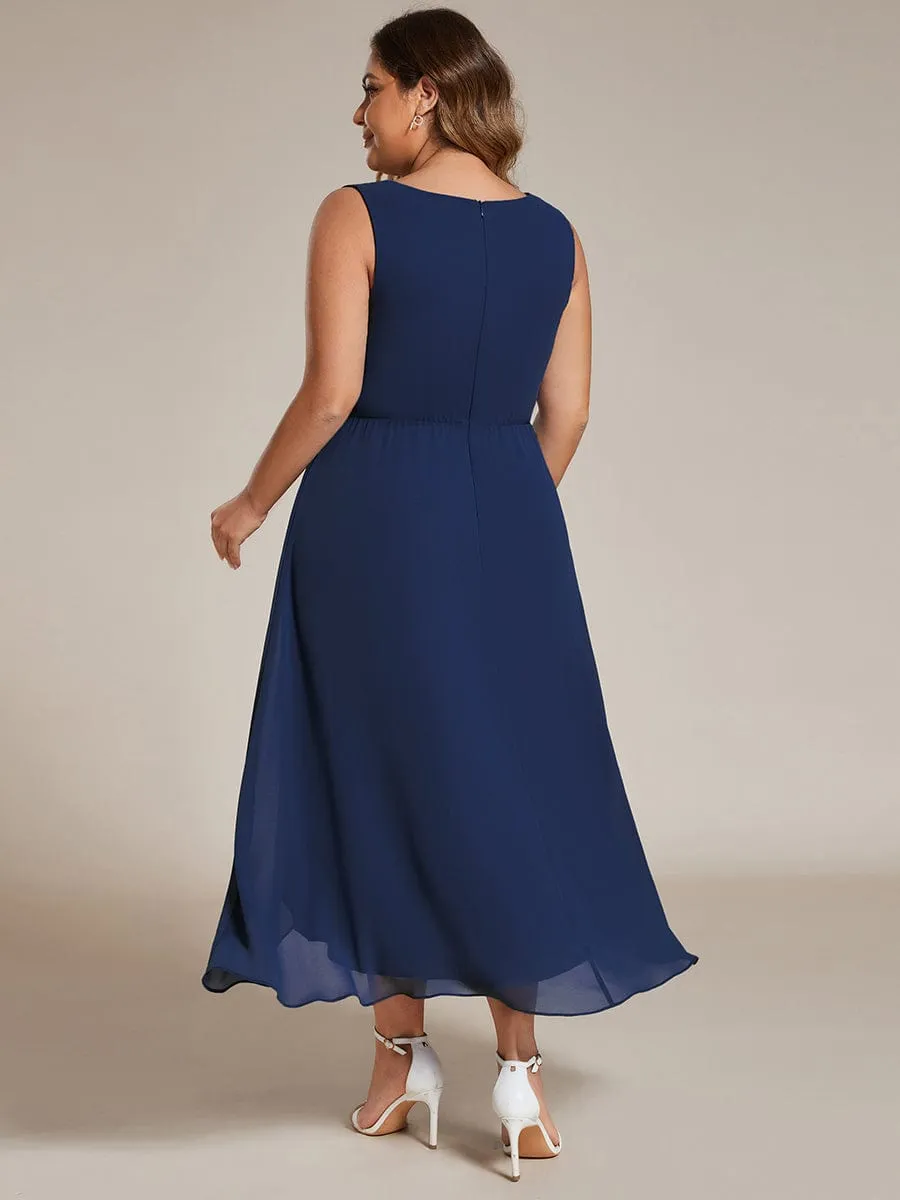 Esme sleeveless mother of bride/groom dress
