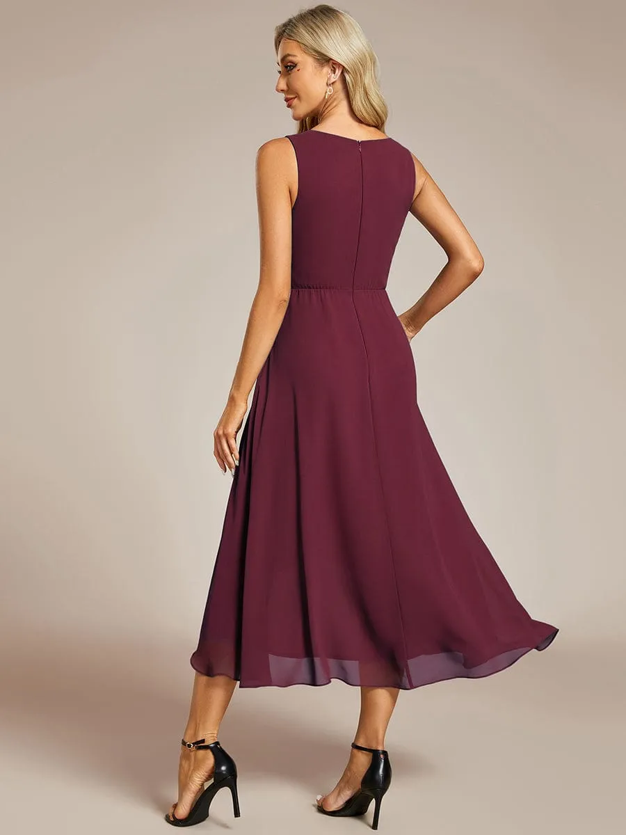Esme sleeveless mother of bride/groom dress