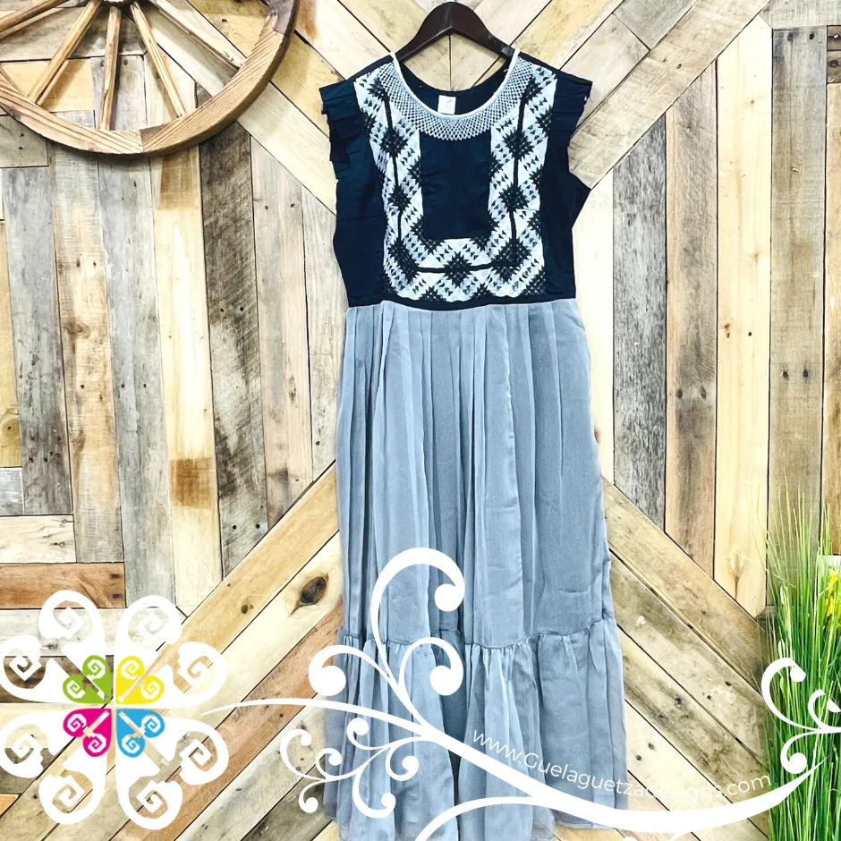 Extra Large Tehuana Linda - Women Party Dress Long