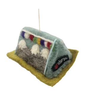 Felt Tent Ornament - Multi