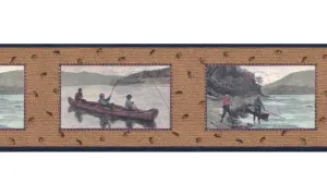 Fishing B3031nv Wallpaper Border