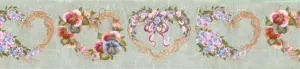 Flower  White 233B33961 Wallpaper Border