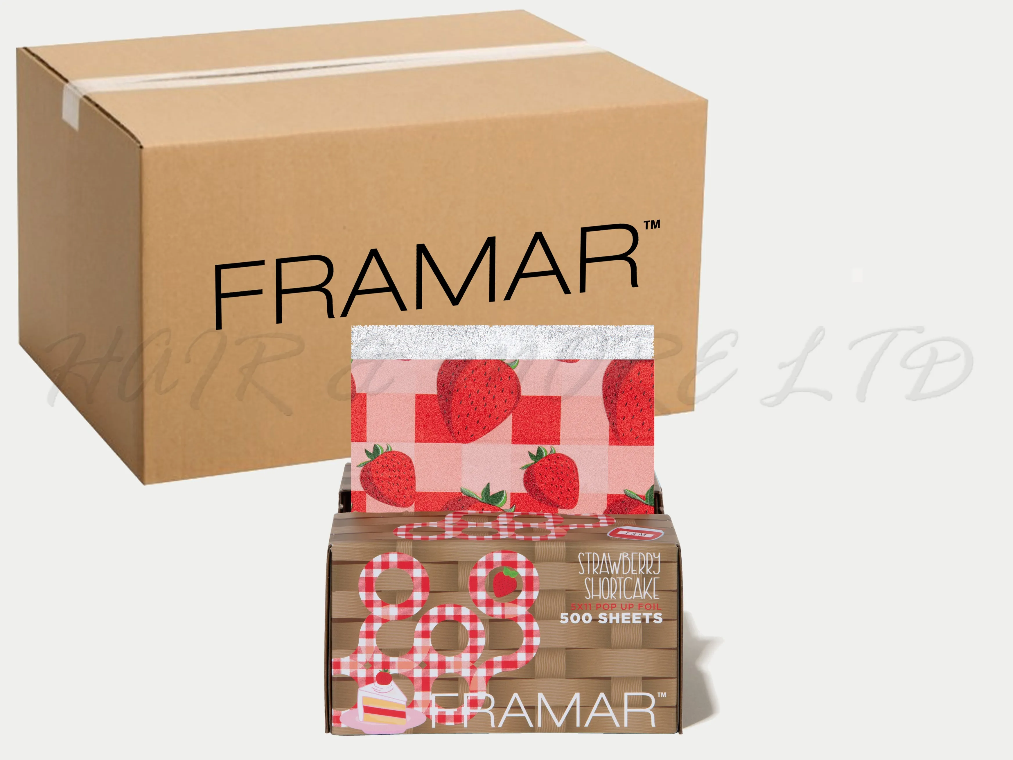 Framar Strawberry Shortcake Pop Up Foil (500ct) 127 x 280mm (5x11) (12pc CARTON)