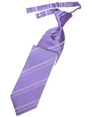 Freesia Striped Satin Kids Necktie
