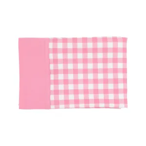 Fresh Faced Pillowcase - Hamptons Hot Pink Gingham with Hamptons Hot Pink