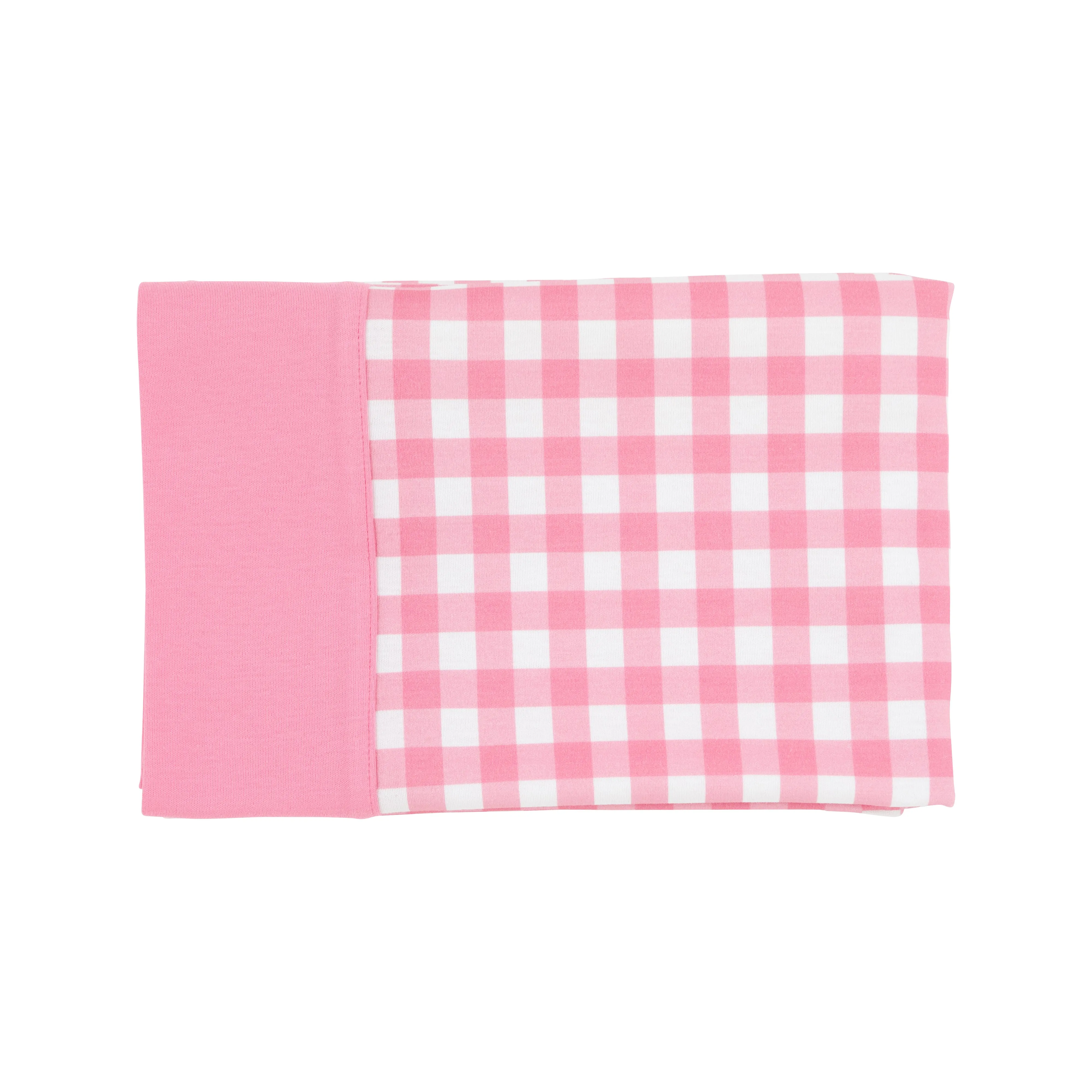 Fresh Faced Pillowcase - Hamptons Hot Pink Gingham with Hamptons Hot Pink