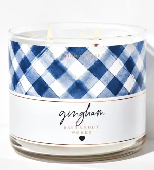 Gingham 3-wick scented candle