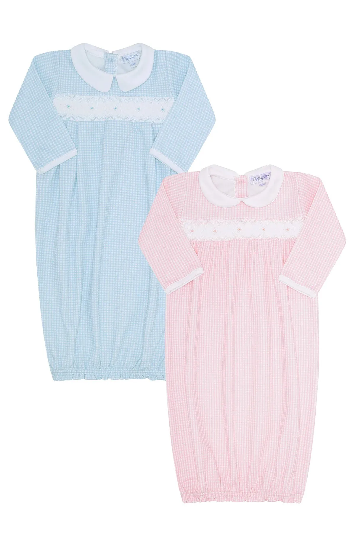 Gingham Baby Gown