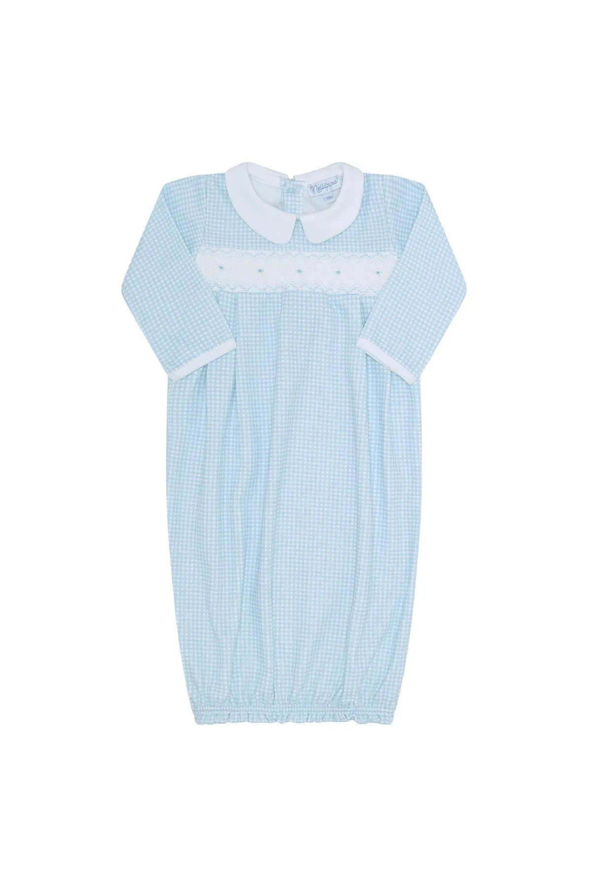 Gingham Baby Gown