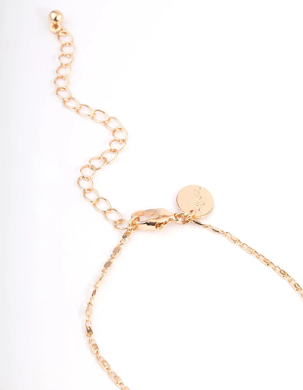 Gold Heart Key Multi Necklace