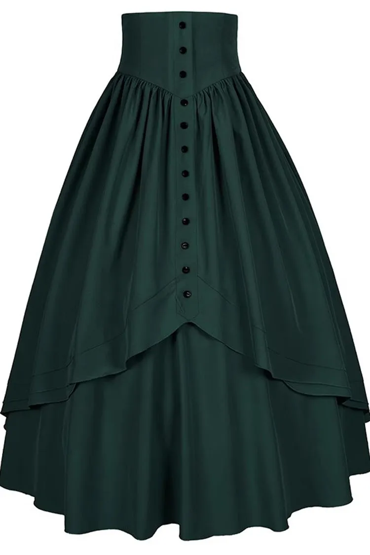 Gothic Elegant Ruffle Lolita Victorian Skirt 3 Colors