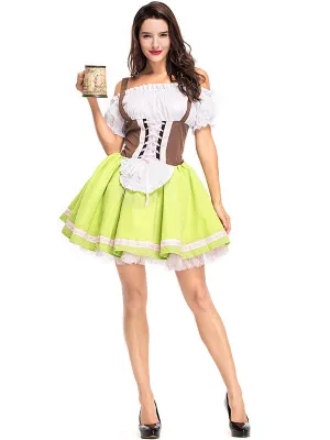 Grass Green Bavarian National Traditional Costume