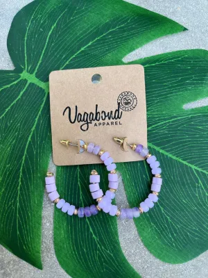 GSA Bead Multi Hoop Earring