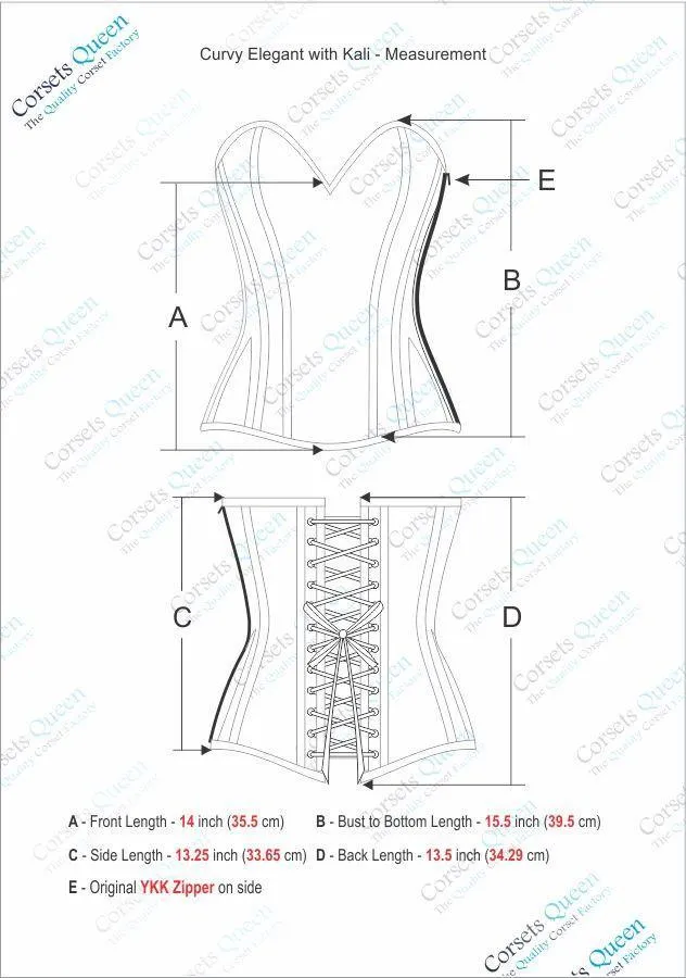 Hamblin Embroidered Overbust Corset