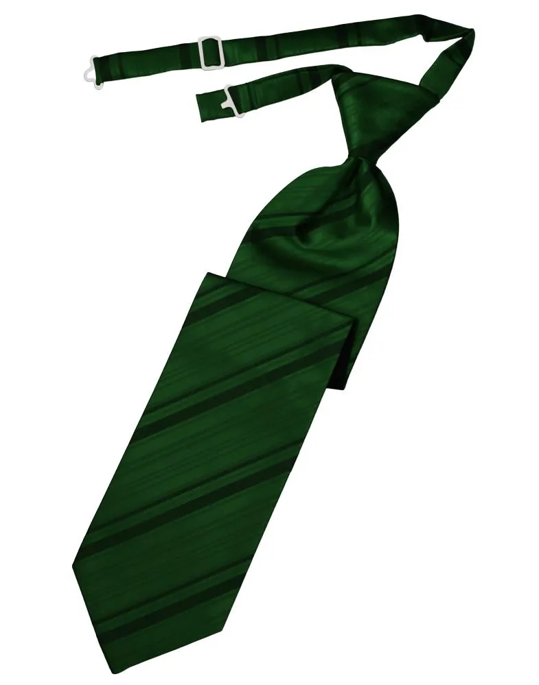 Hunter Striped Satin Necktie