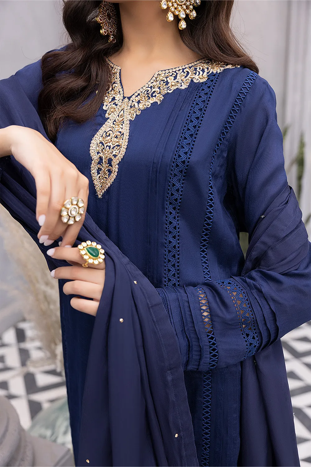 Ice Wave |  Azure Ensembles Chiffon 3PCS 2023