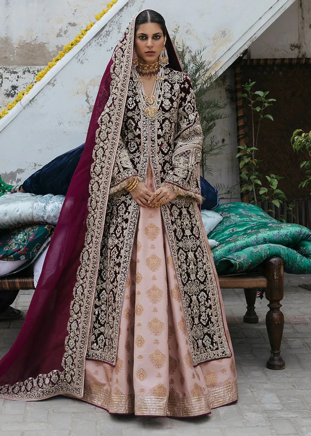 Indian Bridal Gown Dress for Wedding in Traditional Style #J4309