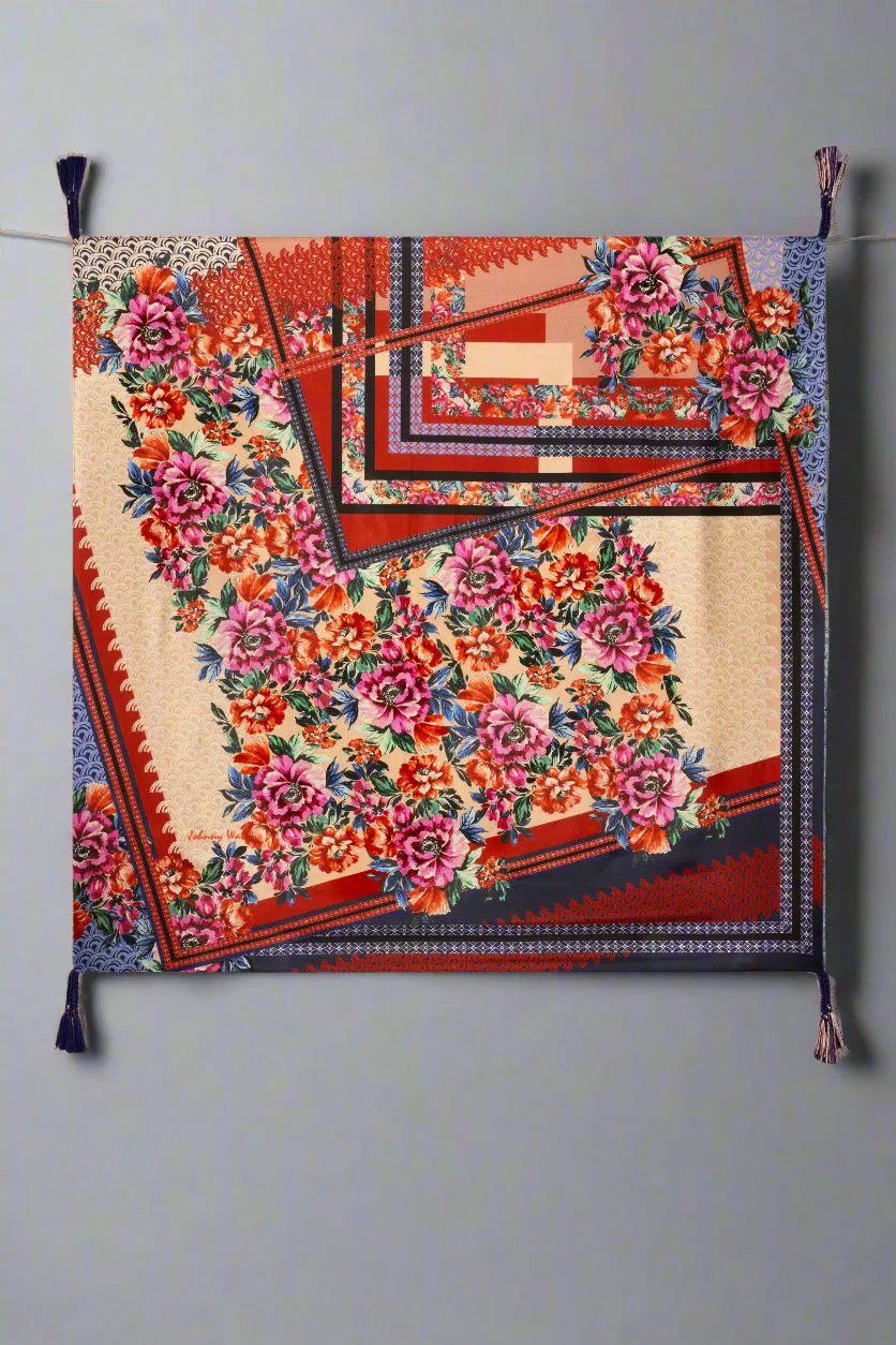 Johnny Was Window Silk Scarf C96623-O