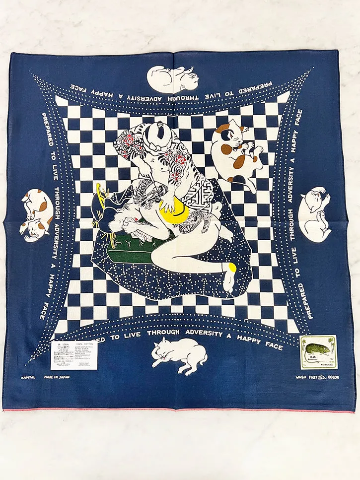 Kapital Fast Color Selvedge Bandana, No Woman No Cry