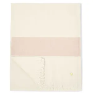 Katie Loxton Stripe Blanket Scarf - Off White Nude Pink