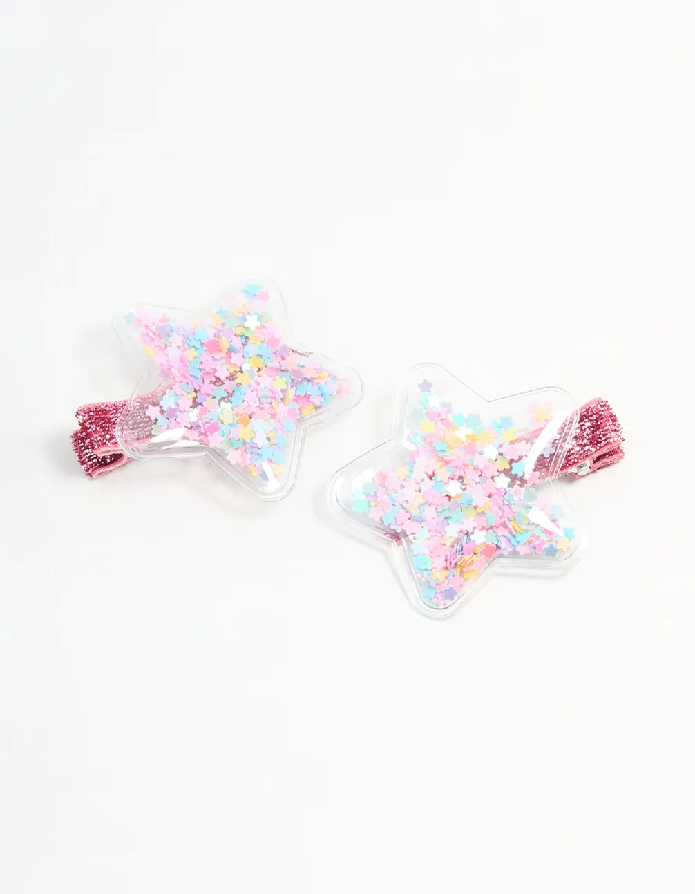 Kids Star Shaker Hair Clips 2-Pack