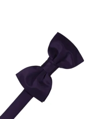 Lapis Striped Satin Kids Bow Tie