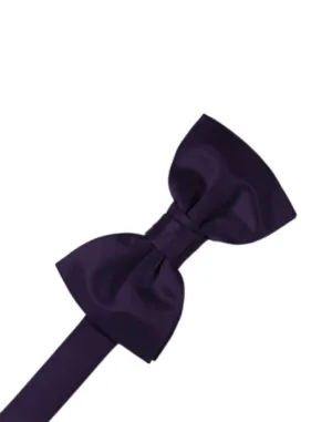 Lapis Striped Satin Kids Bow Tie