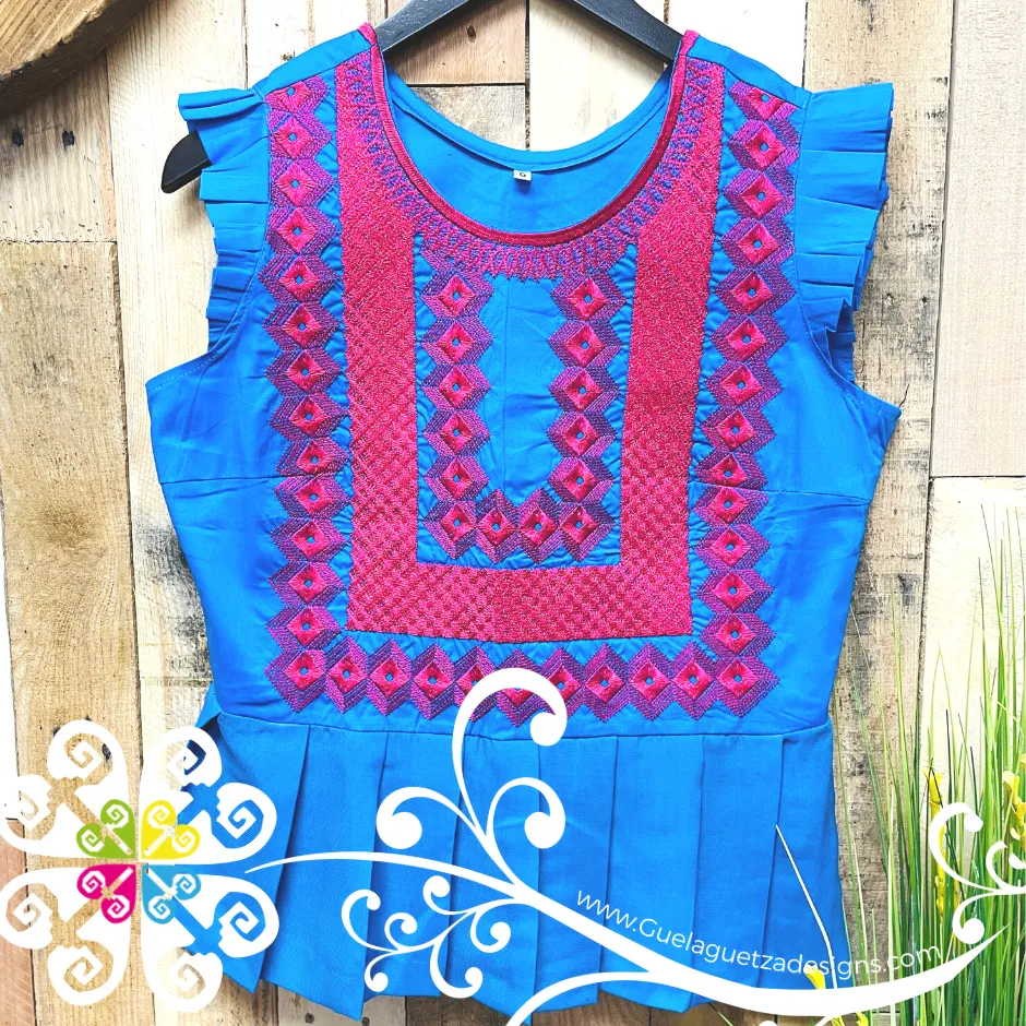 Large Tehuana Linda - Women Casual Top