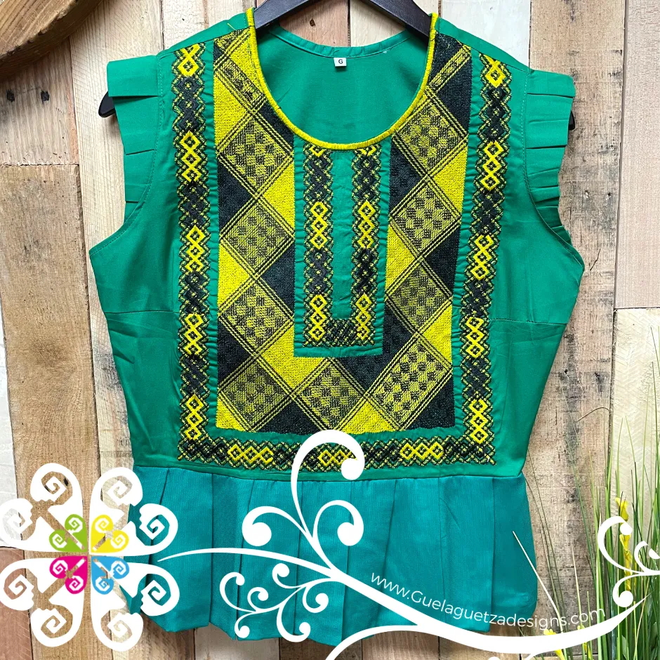 Large Tehuana Linda - Women Casual Top
